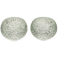 זוג פמוטי זכוכית מהודרים 5 ס