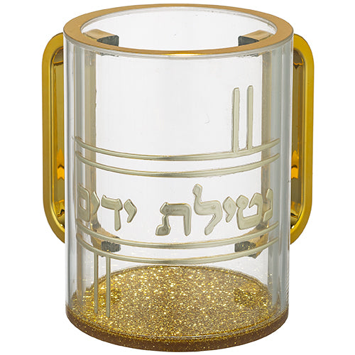 נטלה אקריליק מהודרת שקופה עם אותיות בולטות 13 ס"מ