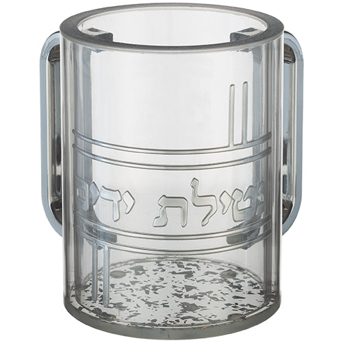 נטלה אקריליק מהודרת שקופה עם אותיות בולטות 13 ס"מ