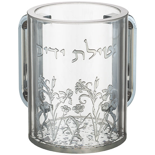 נטלה אקריליק מהודרת שקופה עם אותיות בולטות 13 ס"מ