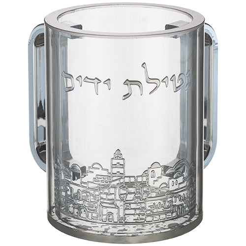 נטלה אקריליק מהודרת שקופה עם אותיות בולטות 13 ס"מ