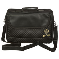 תיק טלית גדול גוון שחור פיו מפואר אותיות בולטות 