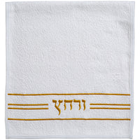 זוג מגבות לבנות 