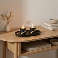 סט פוליריזן מגש להדלקת נרות וזוג פמוטים מהודרים