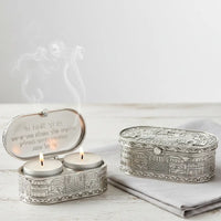 פמוטי נסיעה ניקל בקופסא עם מכסה 