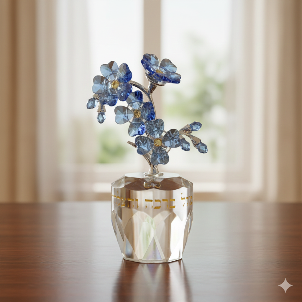 עץ קריסטל ברכה והצלחה 11סמ