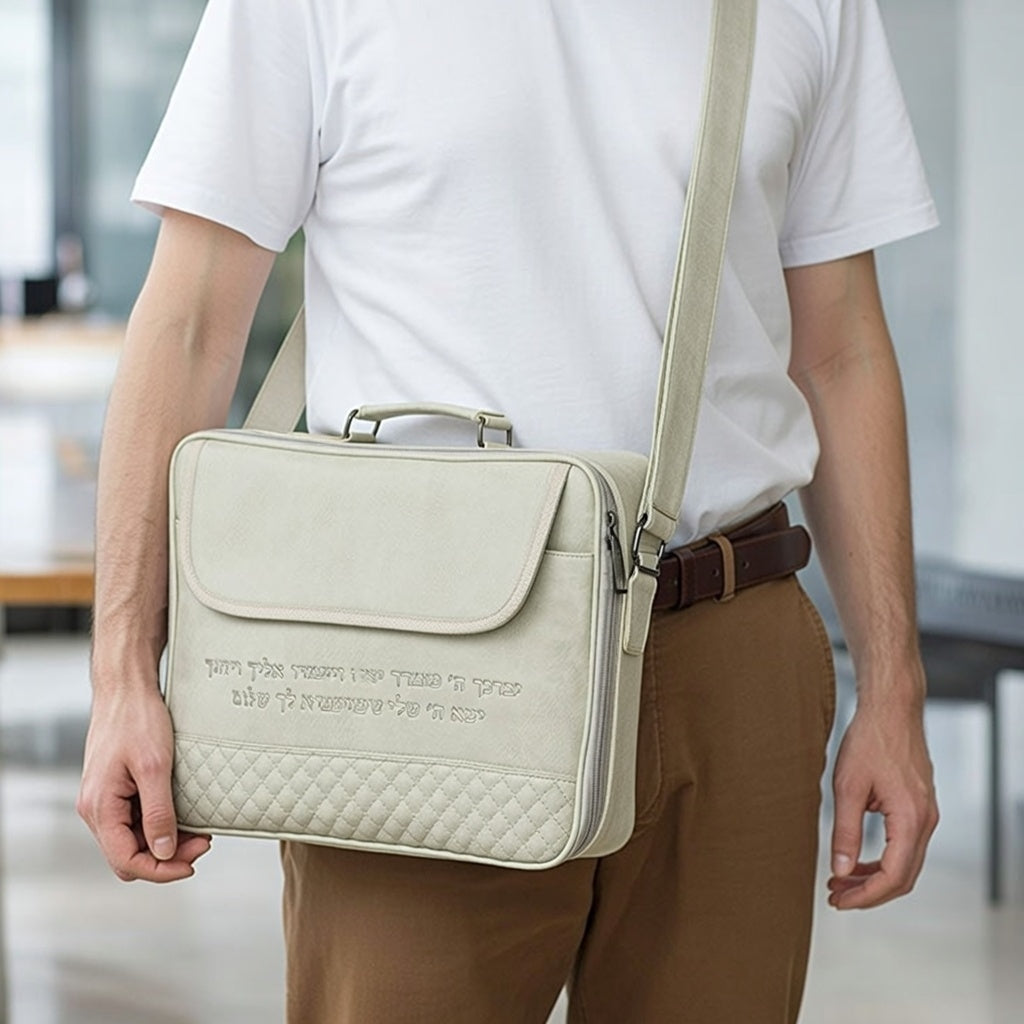 שש0712 תיק מפואר לטלית תפילין עם ידית 31X41 ס"מ