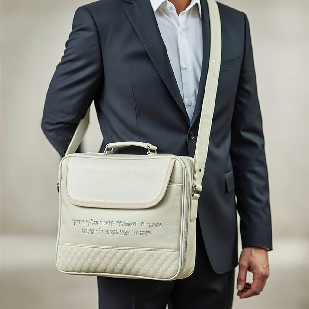 שש0712 תיק מפואר לטלית תפילין עם ידית 31X41 ס"מ